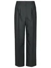 Apc Tressie Grey Virgin Wool Pants In Black