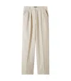 Apc Tressie Cotton Trousers In Aad - Ecru