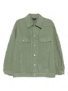 Apc A.p.c. Trousers Green In Green