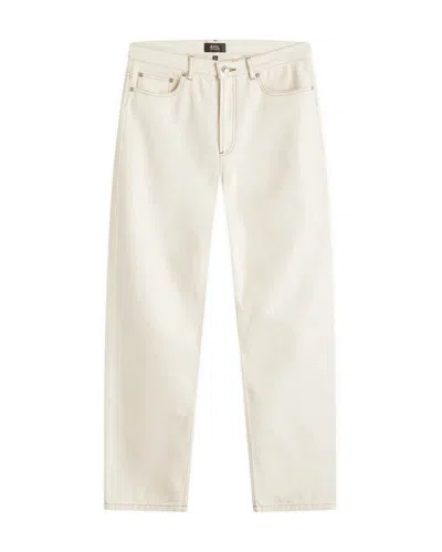 Apc A.p.c. Trousers White In Neutral