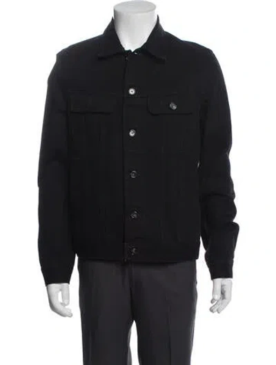 Pre-owned A.p.c. Trucker Jacket In Black