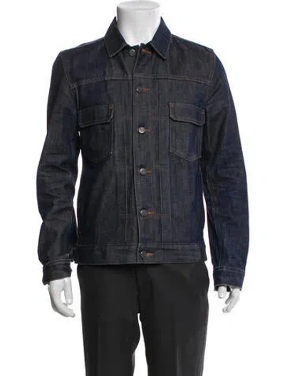 Pre-owned Apc Trucker Jacket In Blue