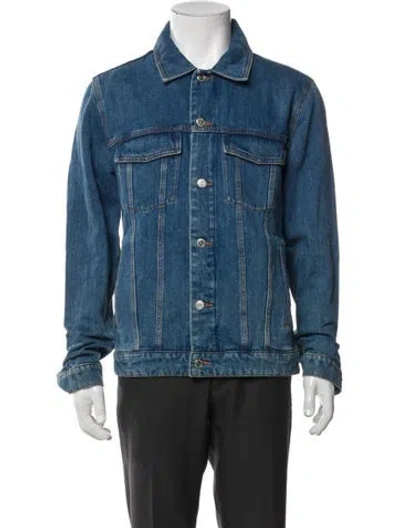 Pre-owned Apc Trucker Jacket In Blue
