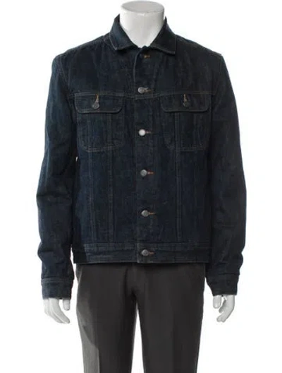 Pre-owned A.p.c. Trucker Jacket In Blue