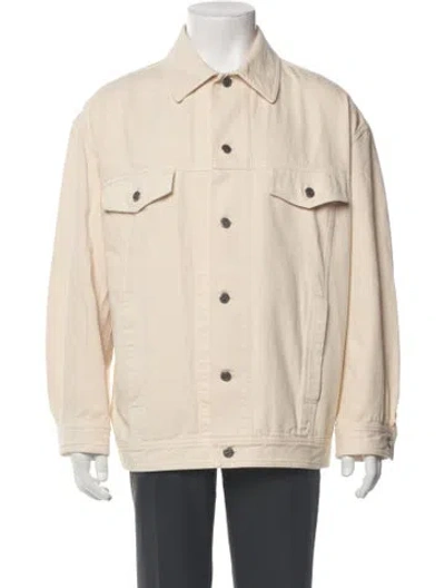 Pre-owned A.p.c. Trucker Jacket In Neutral