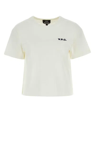 A.p.c. T-shirt Boxy Petit Vpc In Neutral