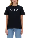 A.p.c. T-shirt Con Logo In Blue