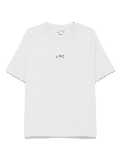 Apc A.p.c. Tshirt In Gris Clair Chine