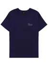 A.p.c. A. P.c. Crew-neck Logo-print T-shirt In Blue