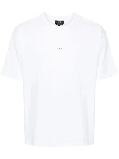 Apc A.p.c. Tshirt In Tzc Noir Blanc