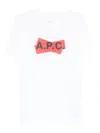 Apc Graphic Logo T Shirt Crew Neck In White