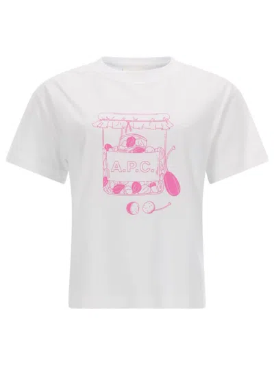 Apc T-shirt With Print In White