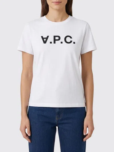A.P.C. A. P.C. T-SHIRT WOMAN COLOR WHITE,H89758001