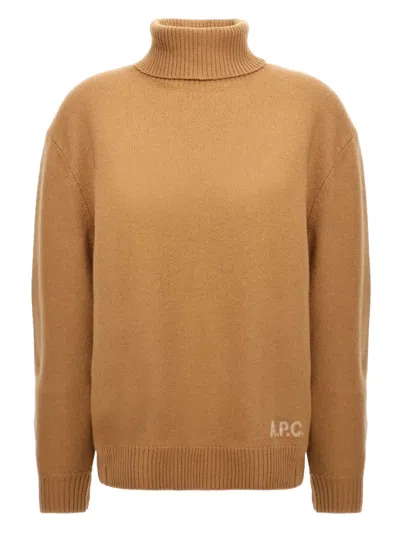 APC TURTLENECK LOGO-DETAIL SWEATER