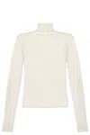 Apc A.p.c. Turtleneck Long-sleeved Jumper In White