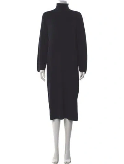 Pre-owned Apc Turtleneck Midi Length Dress In Gray