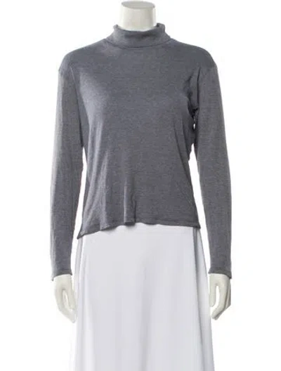 Pre-owned A.p.c. Turtleneck Sweater In Gray