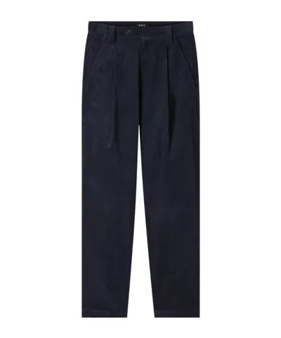 Apc Twill Casual Pants In Black