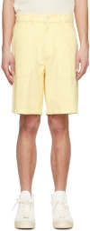 Apc Yellow Parker Denim Shorts