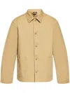 Apc Classic Button-up Jacket With Pointed Collar In Neutrals