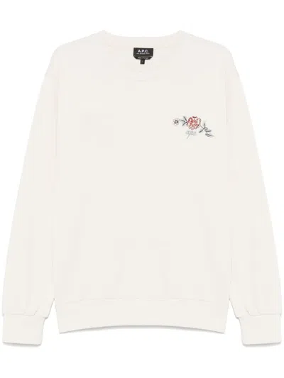 Apc Tyler Sweatshirt In Neutrals