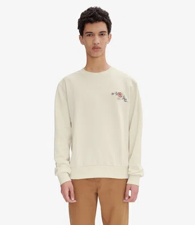 Apc Tyler Sweatshirt Xs Aad In Aad - Ecru