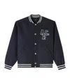 Apc Unisex Dark Navy Varsity Jacket In Blue