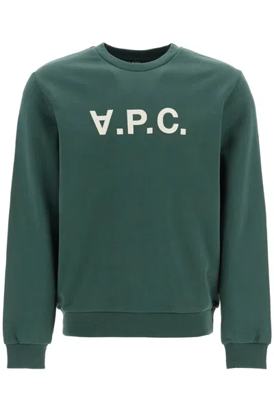 Apc A.p.c. Unisex Grand Vpc Sweat In Green