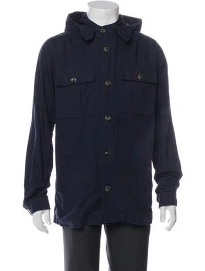 Pre-owned A.p.c. Utility Jacket In Blue