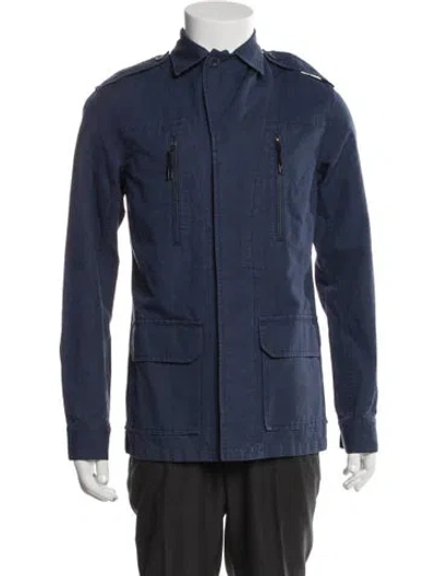 Pre-owned Apc Utility Jacket In Blue