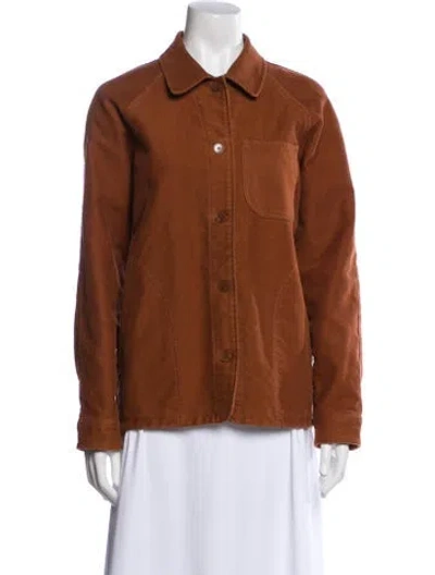 Pre-owned Apc Utility Jacket In Brown