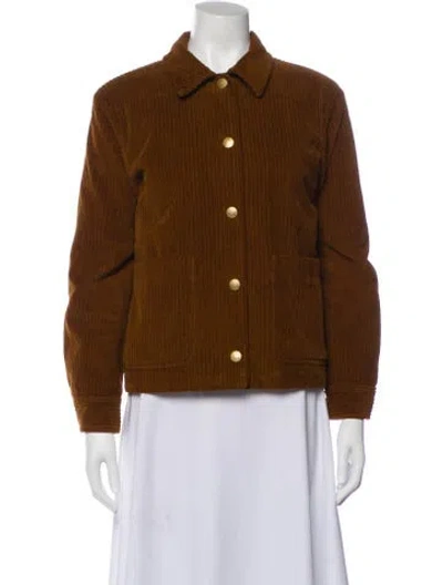 Pre-owned Apc Utility Jacket In Brown