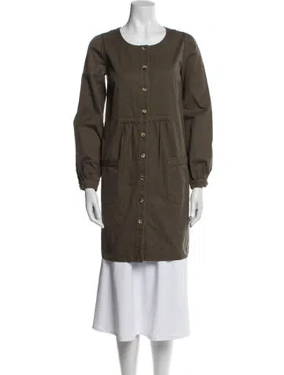 Pre-owned Apc Utility Jacket In Green