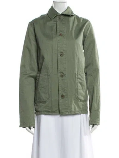 Pre-owned Apc Utility Jacket In Green