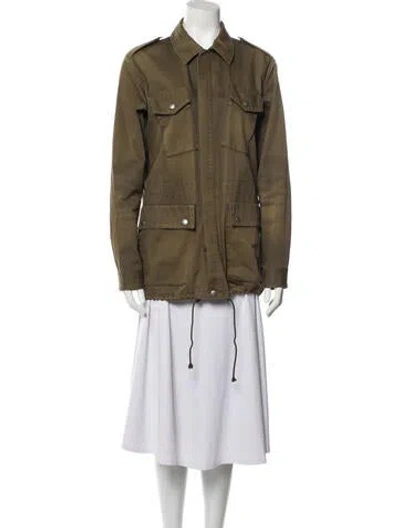 Pre-owned Apc Utility Jacket In Green