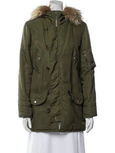 Pre-owned Apc Utility Jacket In Green