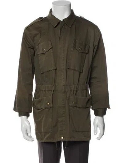 Pre-owned Apc Utility Jacket In Green