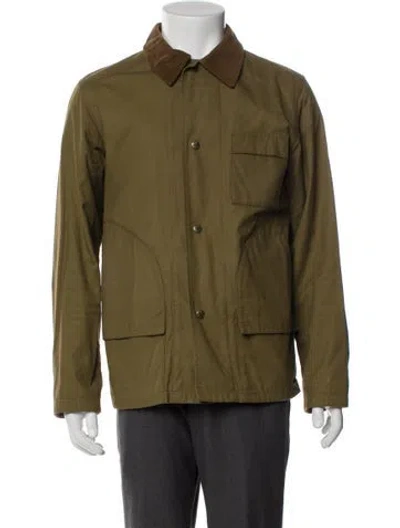 Pre-owned Apc Utility Jacket In Green