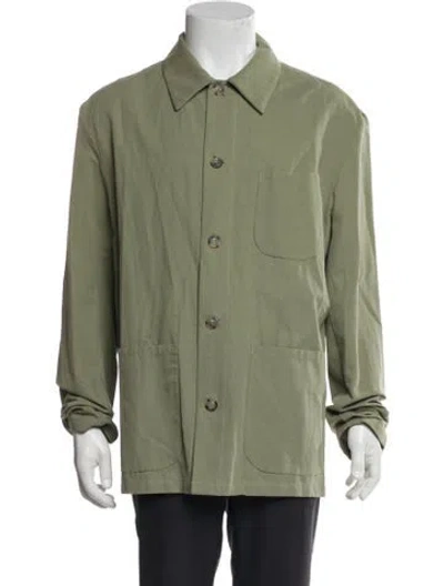 Pre-owned Apc Utility Jacket In Green
