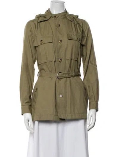 Pre-owned Apc Utility Jacket In Green