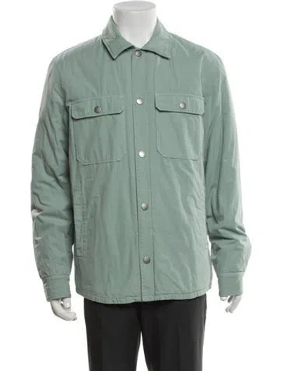 Pre-owned A.p.c. Utility Jacket In Green
