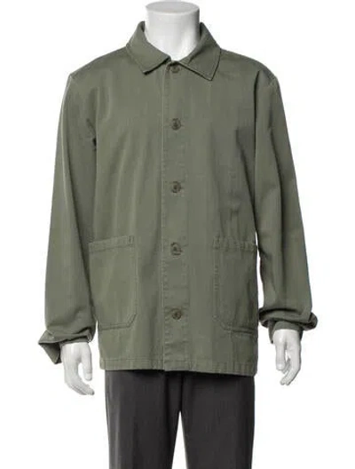 Pre-owned A.p.c. Utility Jacket In Green