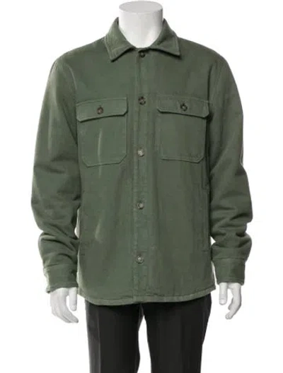 Pre-owned A.p.c. Utility Jacket In Green