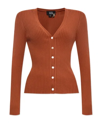 APC V-NECK ORGANIC COTTON CARDIGAN