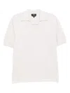 Apc A. P.c. Livio Polo Paa Heathered Ecru In White