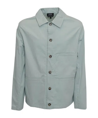 Apc Valentin Cotton Shirt In Gray