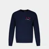 Apc Navy Hearts Sweatshirt In Blue