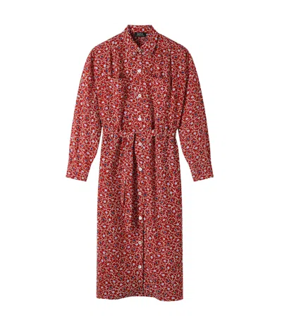 Apc Valentine Dress In Pink