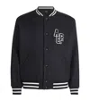 Apc A.p.c. Micky Wool Blend Bomber Jacket In Navy