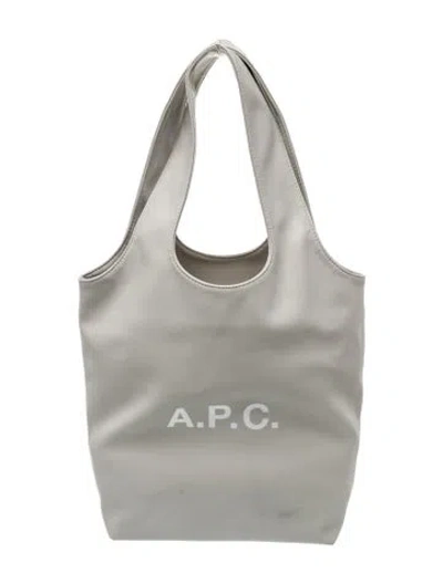 Pre-owned Apc Vegan Leather Hobo In Gray